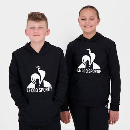 Sweat à capuche essentiel en double face essentiels Black 1 - vertbaudet enfant 