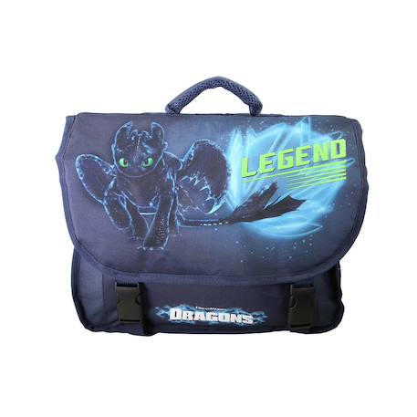 Garçon-Accessoires-Fourniture scolaire-Cartable-Cartable scolaire 2 compartiments Dragons Croc Mou- 38 cm