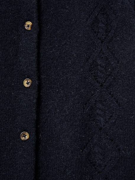 Cardigan  en laine mérinos Framboise+Marine+Vert 8 - vertbaudet enfant 