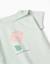 Pyjama en coton avec imprimé fleur Vert 3 - vertbaudet enfant 