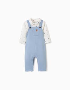 -Ensemble body et salopette en coton