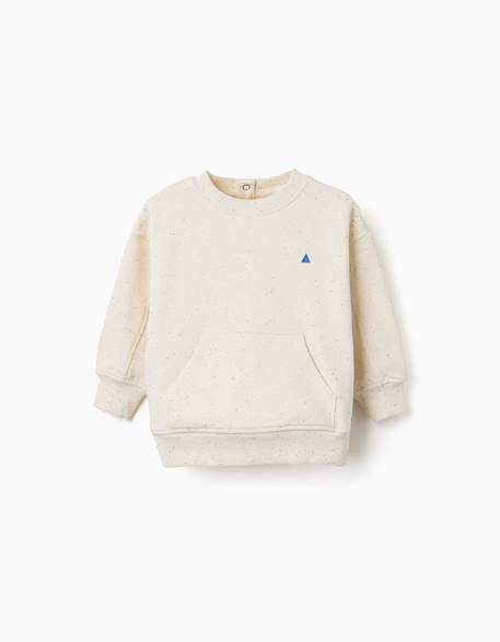Bébé-Pull, gilet, sweat-Sweat en coton avec fils colorés