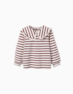 T-shirt à manches longues et à rayures  - vertbaudet enfant
