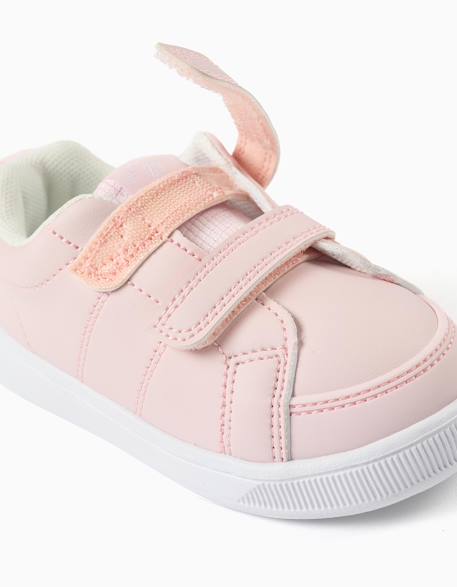 Baskets à scratch my first sneaker 1996 Rose clair 4 - vertbaudet enfant 