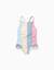 Maillot de bain à rayures avec volants you&me Rouge 1 - vertbaudet enfant 