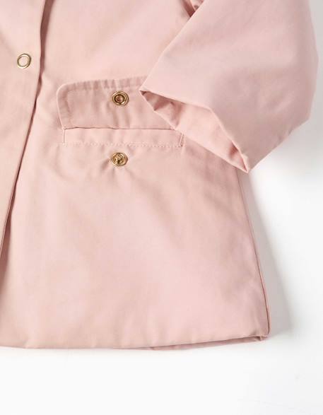 Parka avec doublure et capuche amovible Rose clair 6 - vertbaudet enfant 