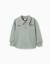 Sweat en coton avec col polo et imprimé Vert 1 - vertbaudet enfant 