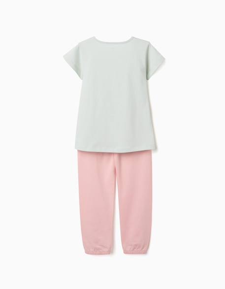 Pyjama en coton avec imprimé fleur Vert 2 - vertbaudet enfant 