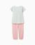 Pyjama en coton avec imprimé fleur Vert 2 - vertbaudet enfant 