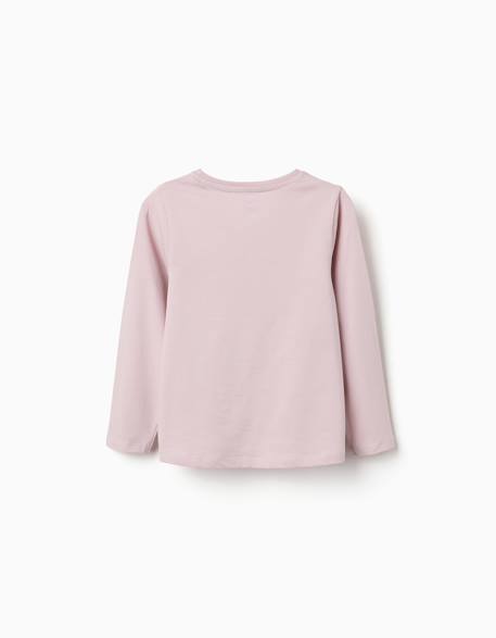 T-shirt en coton à manches longues avec imprimé kuromi Mauve clair 2 - vertbaudet enfant 