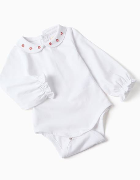 Ensemble body en coton et pantalon en maille Rose 3 - vertbaudet enfant 