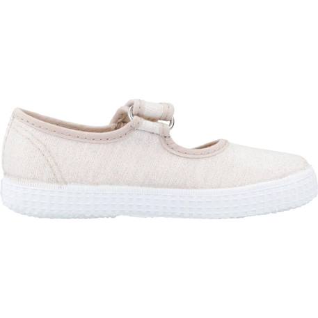 Derby bébé fille Doré et beige 1 - vertbaudet enfant 