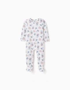 Bébé-Pyjama, surpyjama-Pyjama avec pieds en coton avec motif stitch
