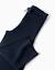 Pantalon à jambe large en maille côtelée Bleu foncé 4 - vertbaudet enfant 