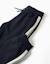 Pantalon de jogging en coton avec bande à rayures Bleu foncé 4 - vertbaudet enfant 