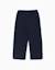 Pantalon à jambe large en maille côtelée Bleu foncé 2 - vertbaudet enfant 