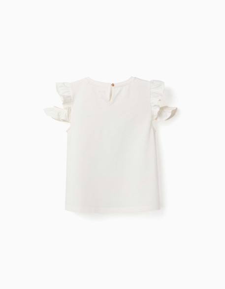 T-shirt en coton avec imprimé stitch & scrump Beige clair 2 - vertbaudet enfant 