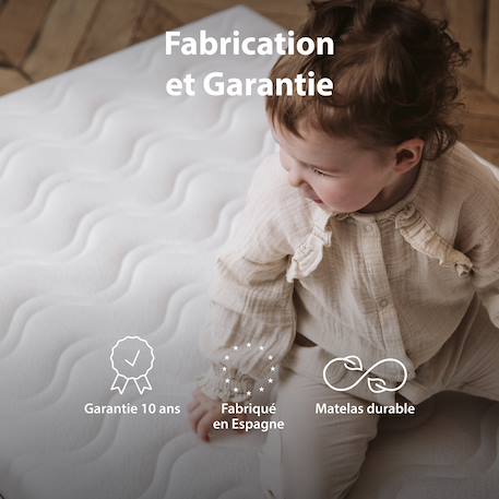 Matelas enfant cocolegend - épaisseur 17 cm Blanc 5 - vertbaudet enfant 
