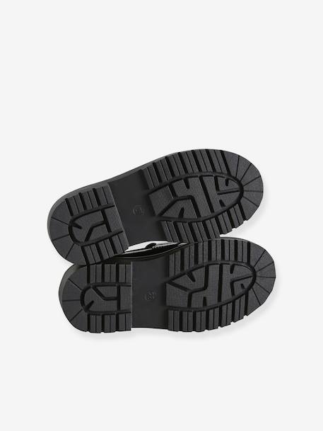 Mocassins fille synthétique noir 5 - vertbaudet enfant 