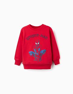 Sweat en coton peigné avec imprimé en relief spider-man  - vertbaudet enfant