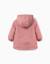 Parka en caoutchouc rembourrée avec capuche et poches Rose 2 - vertbaudet enfant 