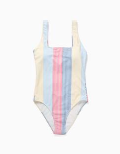 Maillot de bain à rayures avec doublure you&me - vertbaudet enfant Vêtements de grossesse-Maillot de bain à rayures avec doublure you&me