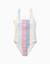 Maillot de bain à rayures avec doublure you&me Rouge 1 - vertbaudet enfant 