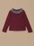 T-shirt col tissu liberty fille Cerise+Marine 1 - vertbaudet enfant 