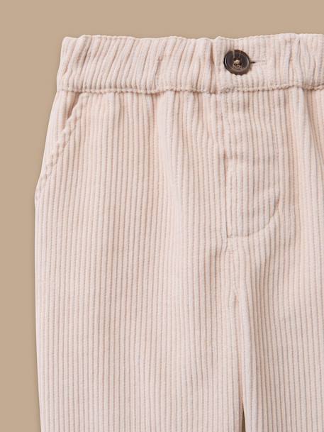Pantalon en velours côtelé bébé Orage+Vanille+Vert pastel 4 - vertbaudet enfant 