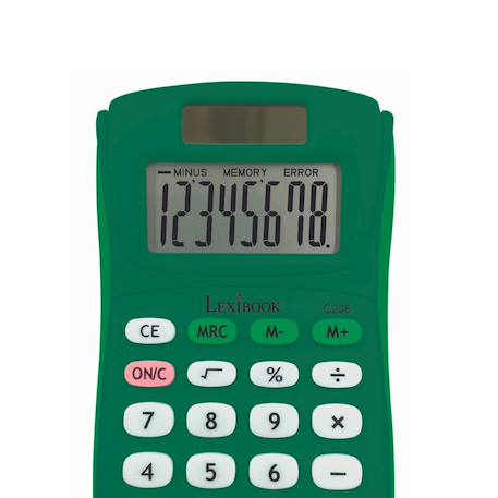 Calculatrice de poche verte 8 chiffres Vert 2 - vertbaudet enfant 