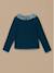 T-shirt col tissu liberty fille Cerise+Marine 5 - vertbaudet enfant 