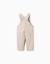 Salopette en sergé avec poche avant Beige clair+Bleu foncé 2 - vertbaudet enfant 