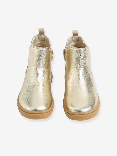 Boots fille zippées doré 4 - vertbaudet enfant 