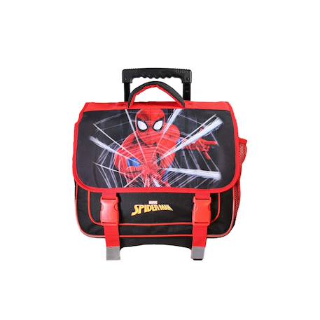 Garçon-Accessoires-Fourniture scolaire-Cartable-Cartable à roulettes 2 compartiments Marvel Spider Man - 38 cm