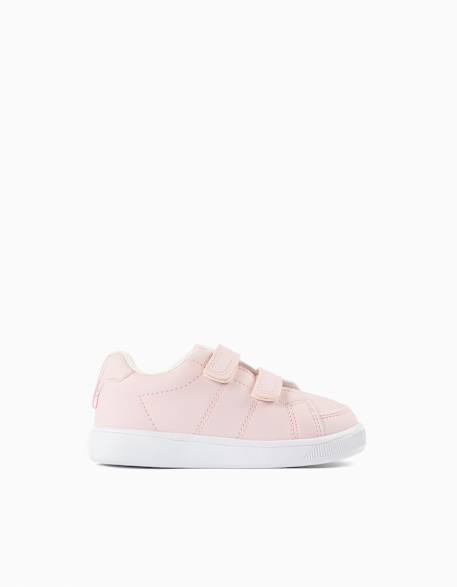 Baskets à scratch my first sneaker 1996 Rose clair 1 - vertbaudet enfant 