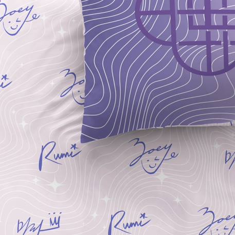 Parure de lit imprimée 100% coton, kpop demon hunters golden Violet 2 - vertbaudet enfant 