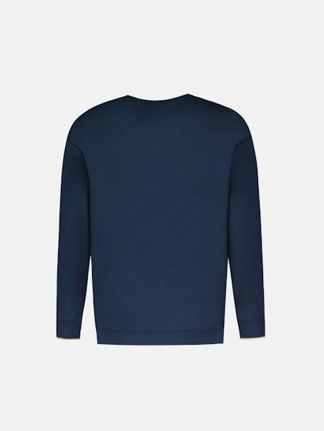 Sweat col rond en molleton léger graphique Blue 2 - vertbaudet enfant 