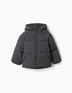 Doudoune avec capuche et doublure en polaire  - vertbaudet enfant