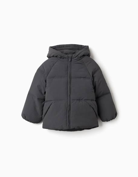Fille-Manteau-Doudoune-Doudoune avec capuche et doublure en polaire