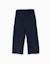 Pantalon à jambe large en maille côtelée Bleu foncé 1 - vertbaudet enfant 