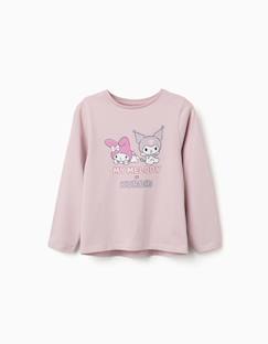 T-shirt en coton à manches longues avec imprimé kuromi  - vertbaudet enfant
