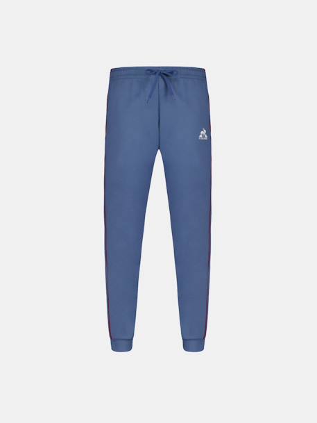 Garçon-Jogging en molleton léger avec bandes côtés contrastées tricolores