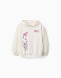 -Sweat en coton peigné avec imprimé hello kitty