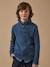 Pull col camionneur garçon Bleu chine+Marron 1 - vertbaudet enfant 