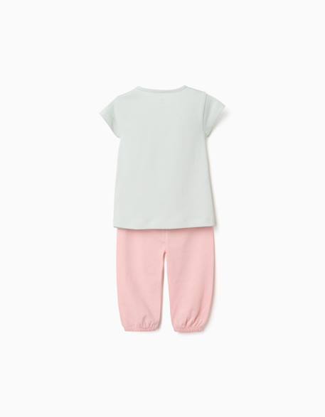 Pyjama en coton avec imprimé fleur Vert 2 - vertbaudet enfant 