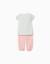 Pyjama en coton avec imprimé fleur Vert 2 - vertbaudet enfant 