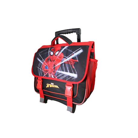 Cartable à roulettes 2 compartiments Marvel Spider Man - 38 cm Noir 2 - vertbaudet enfant 