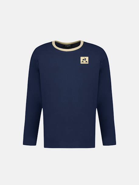 T-shirt manches longues en jersey de coton graphique Blue 1 - vertbaudet enfant 