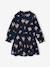Robe fille manches longues bleu ardoise+camel 1 - vertbaudet enfant 
