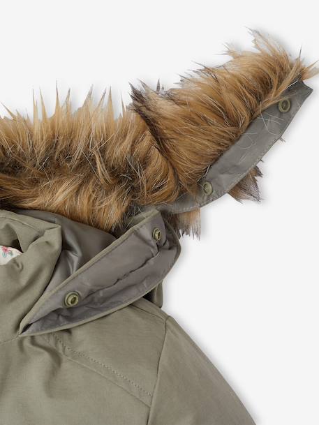 Parka fille 3 en 1 hiver à capuche kaki+noir+PURPLE DARK+sauge+Vert+vert de gris 53 - vertbaudet enfant 